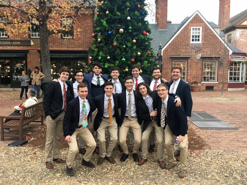 Holiday Concert by the Gentlemen Of The College  William and Mary a capella group