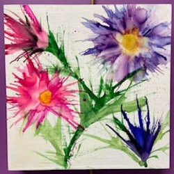 Garden Party  Floral Expressions in Alcohol Ink