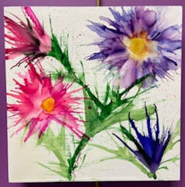 Garden Party  Floral Expressions in Alcohol Ink