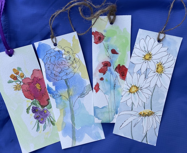 Water Color Bookmarks