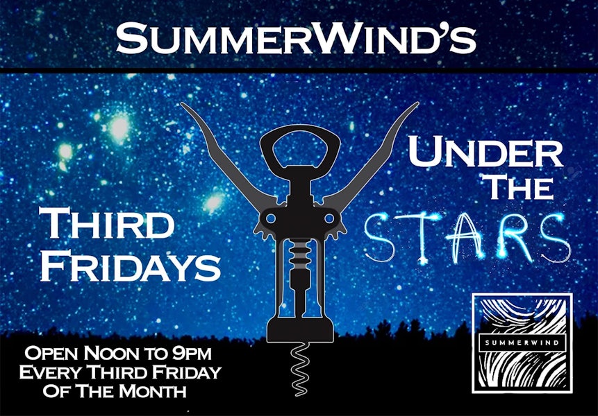Third Fridays Under the Stars at SummerWind Vineyard