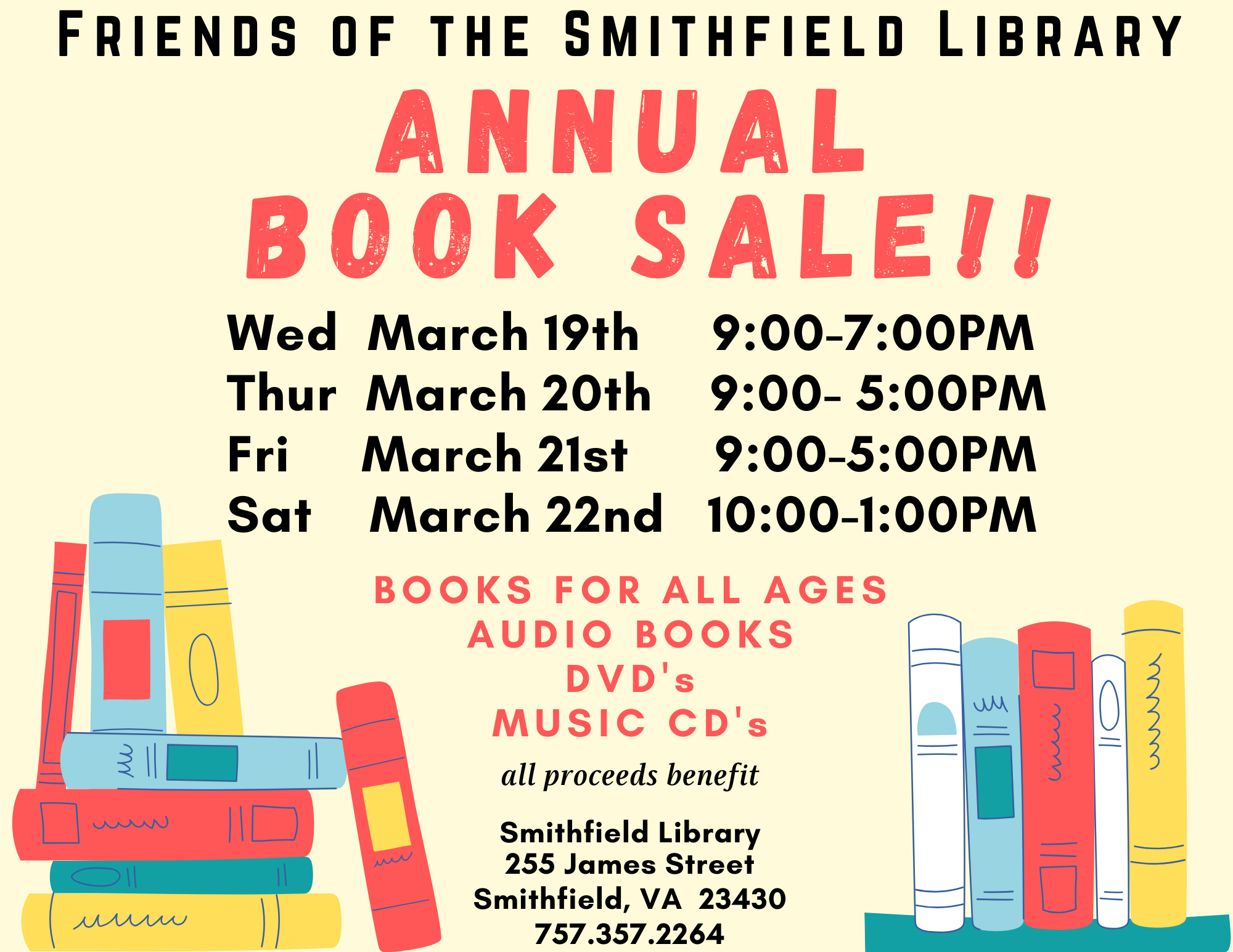 Annual Smithfield Library Book Sale