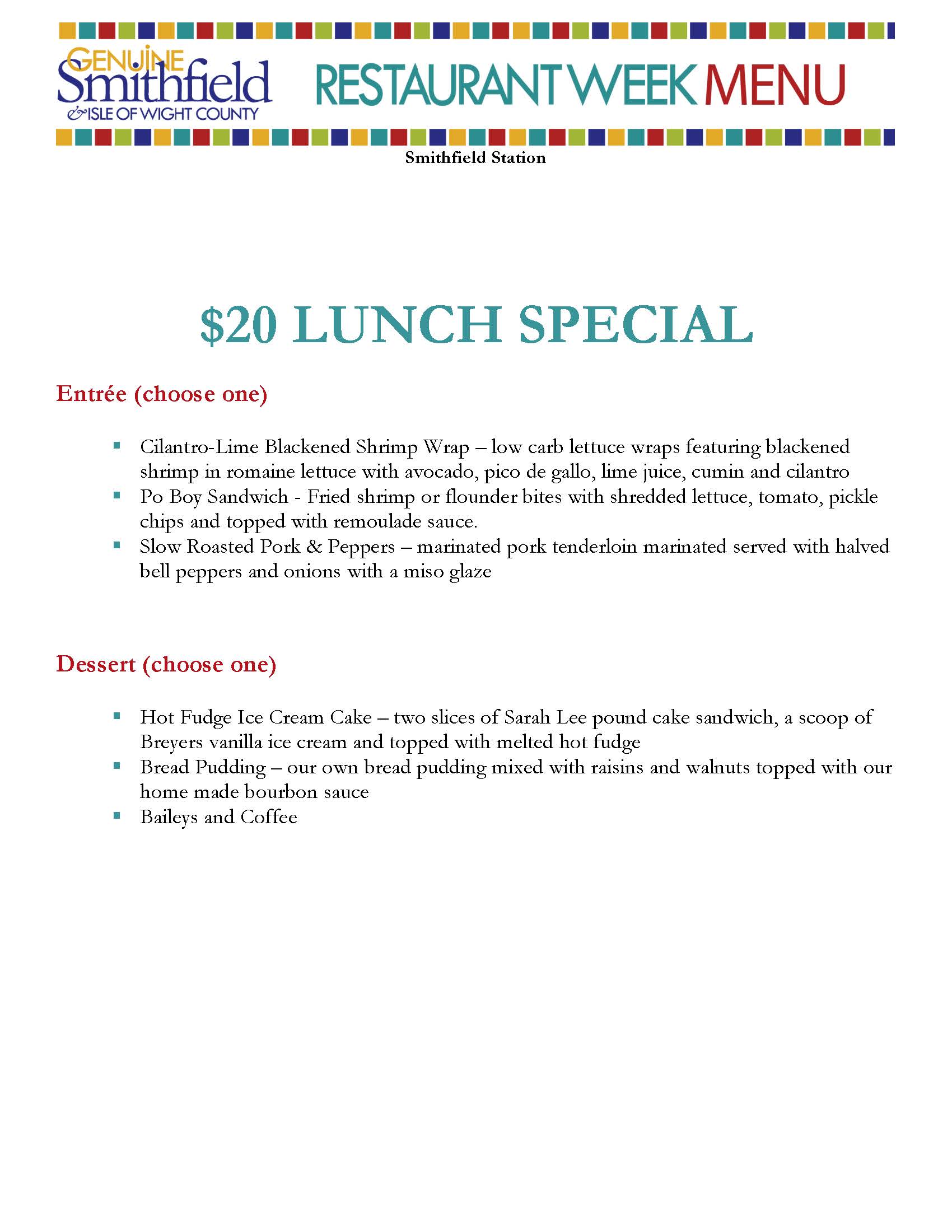 Restaurant Week 2026