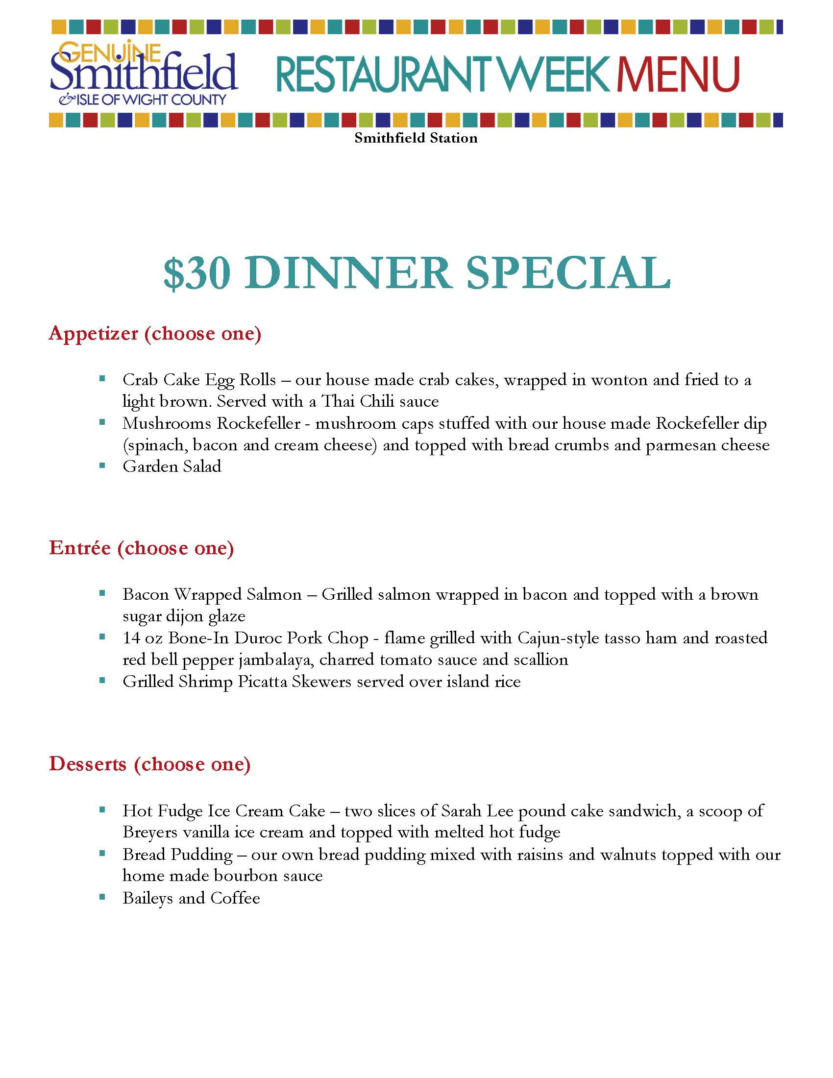 Restaurant Week 2026