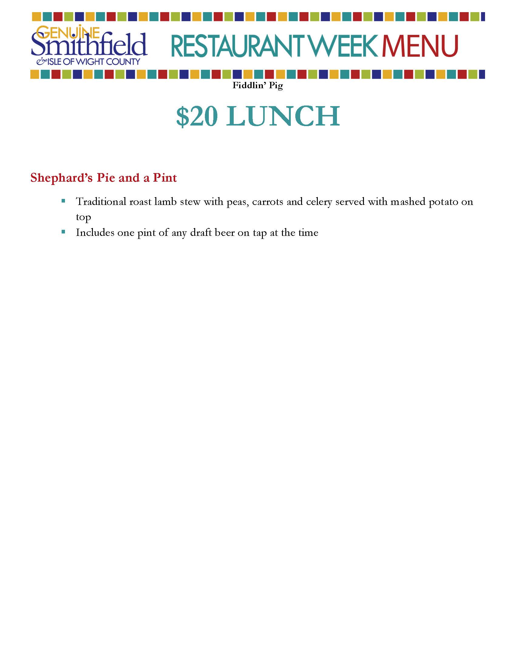 Restaurant Week 2026