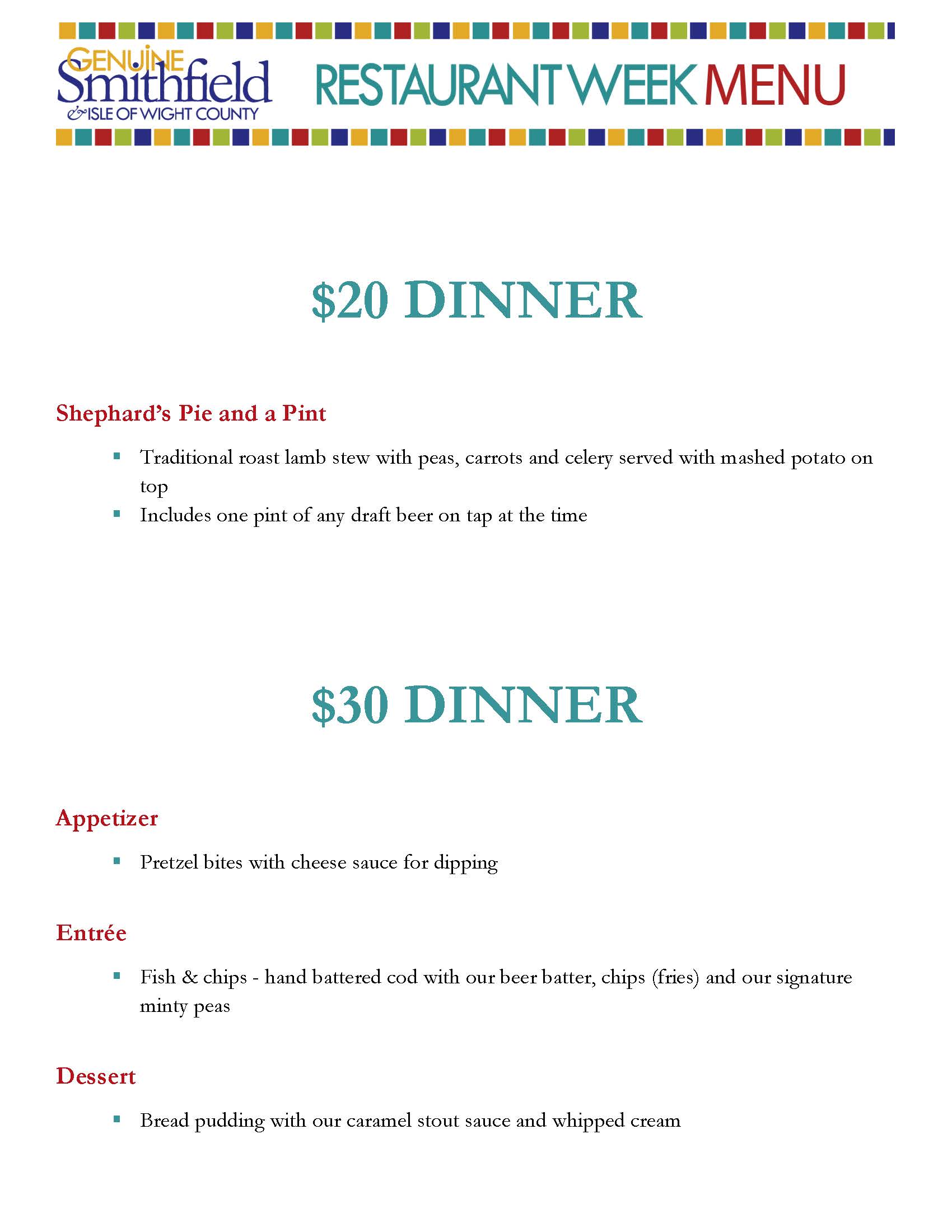 Restaurant Week 2026