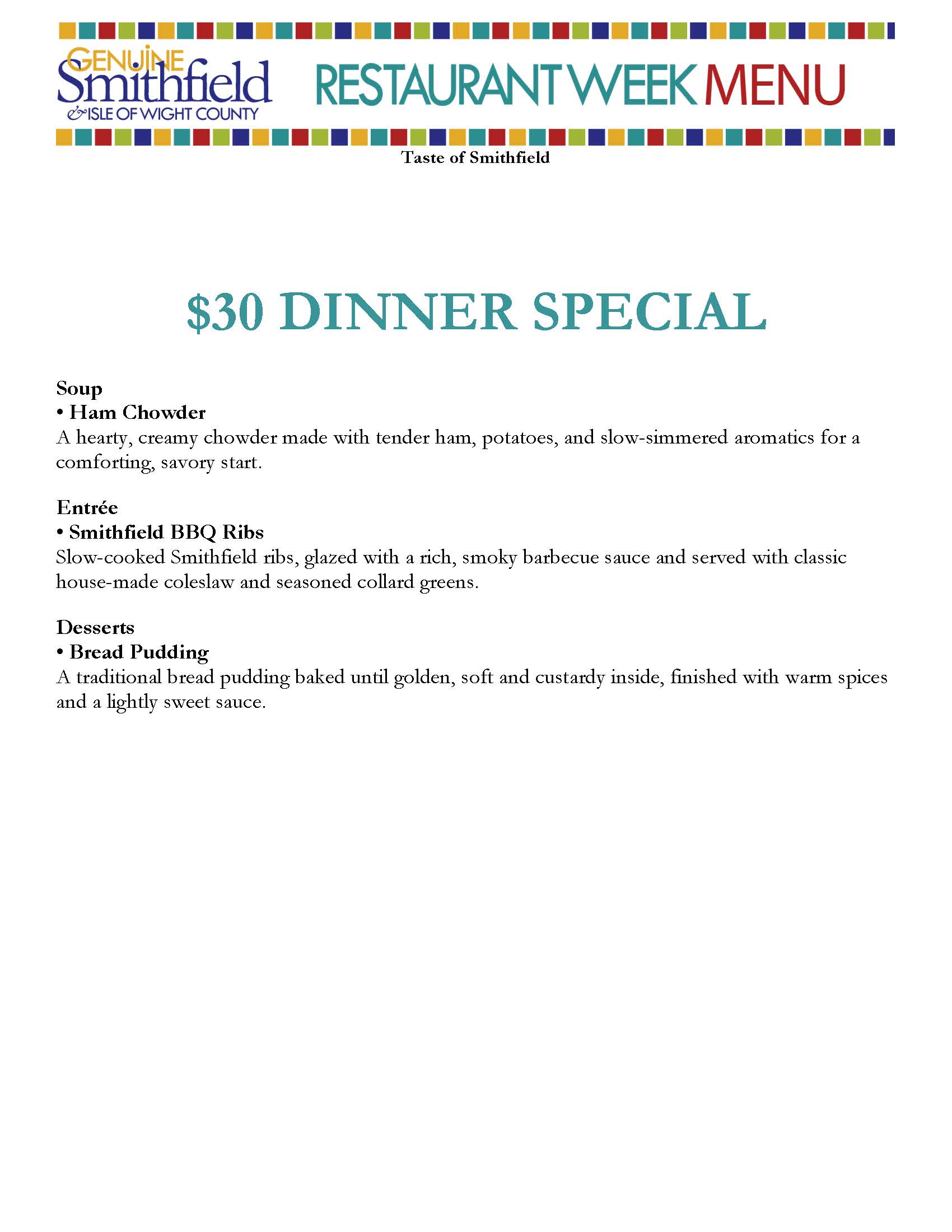 Restaurant Week 2026