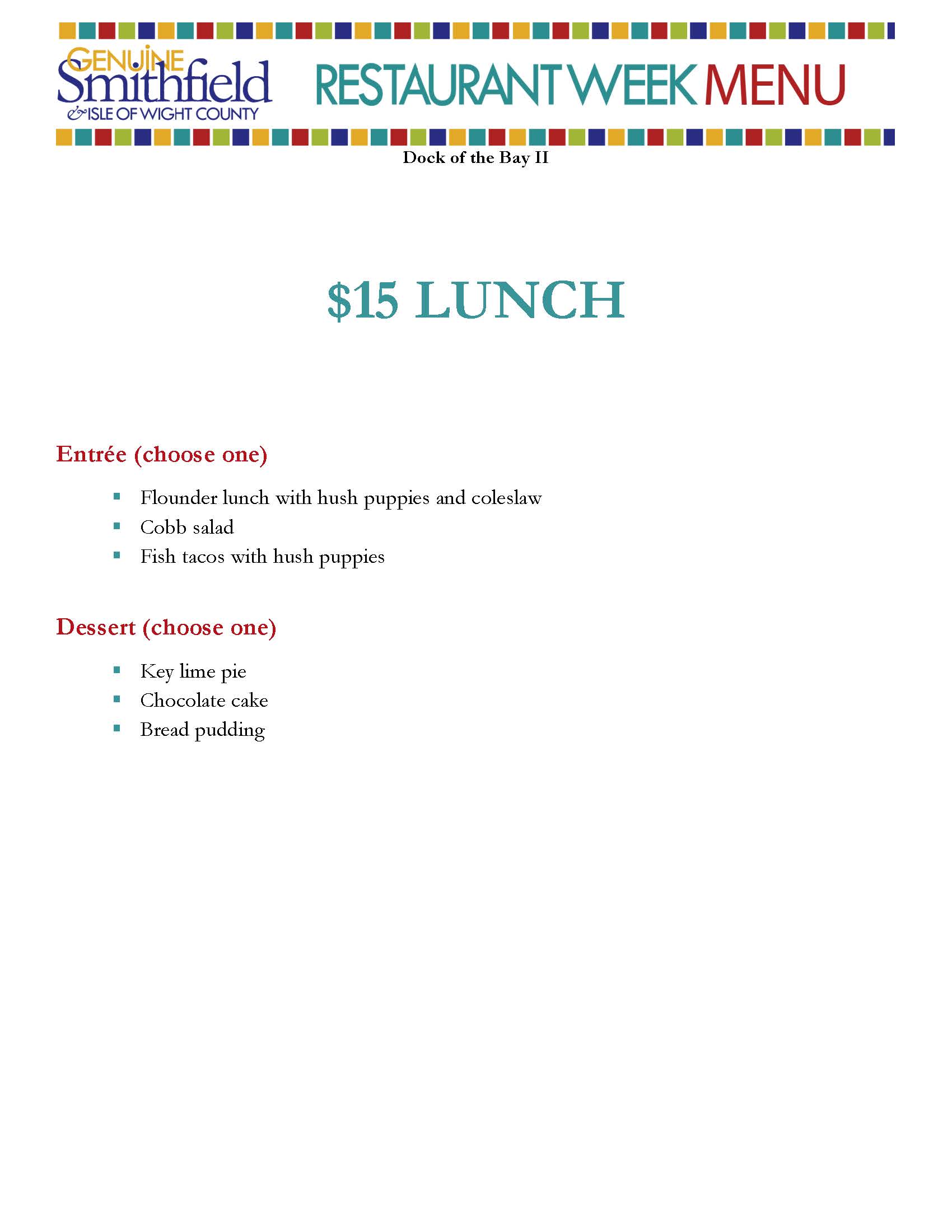 Restaurant Week 2026