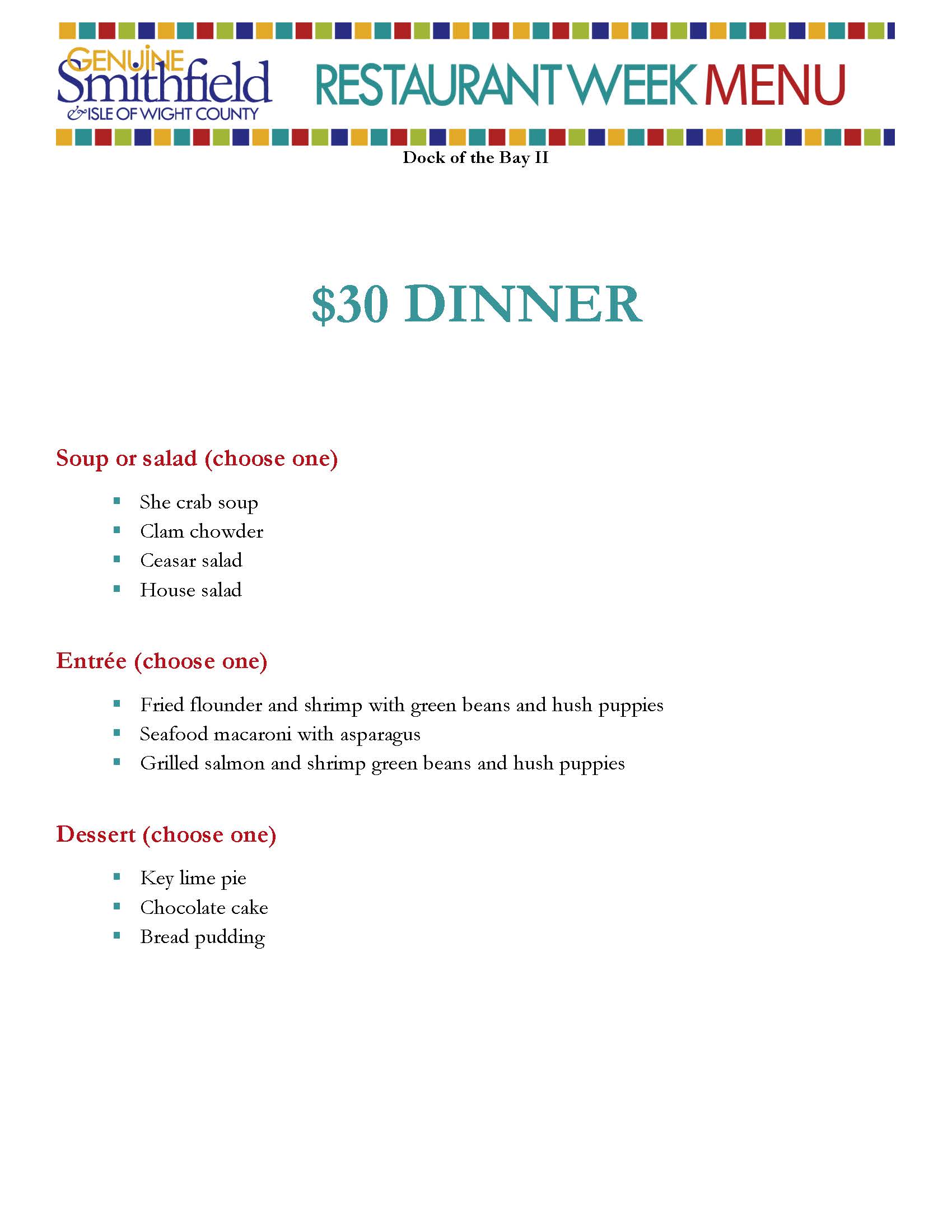 Restaurant Week 2026