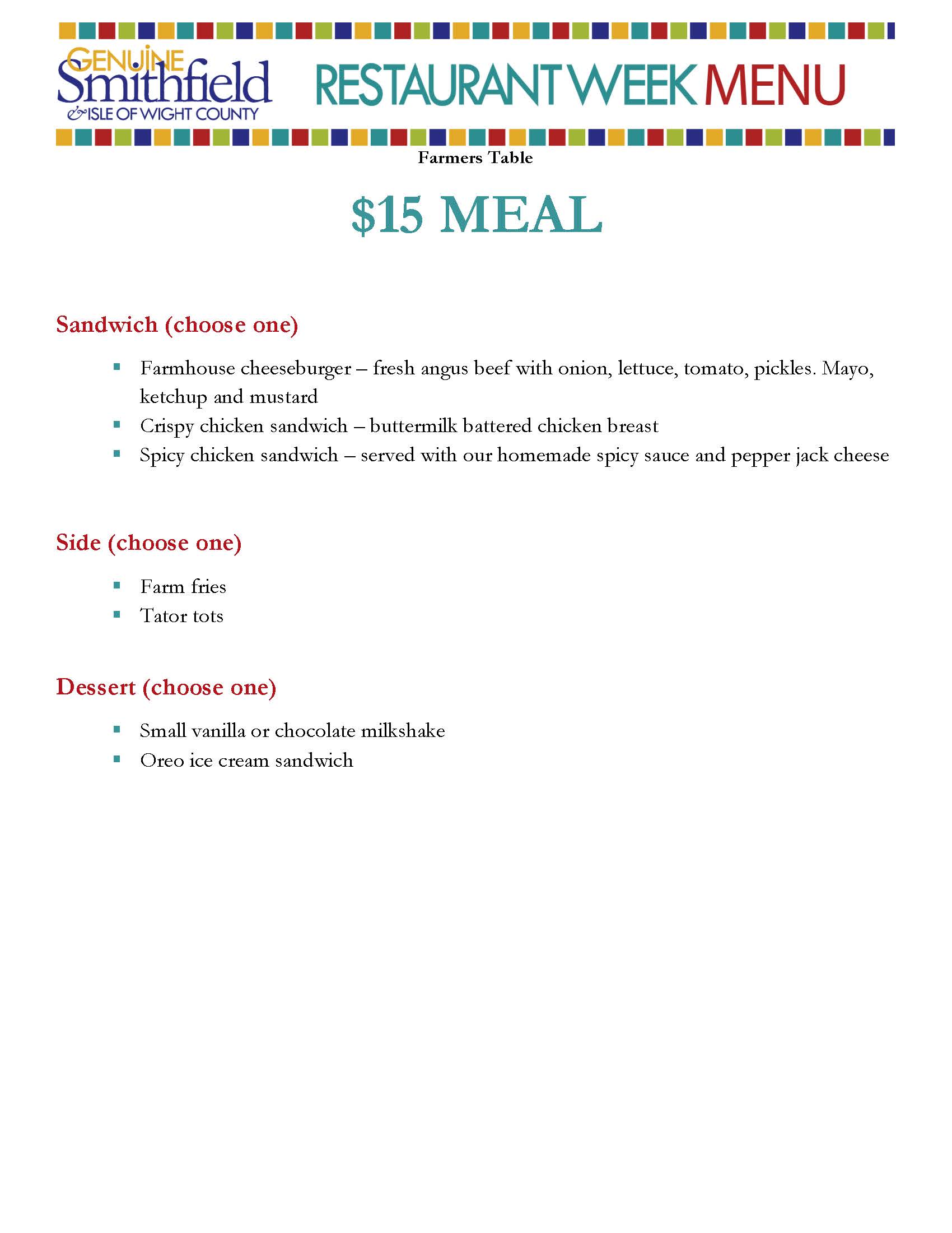 Restaurant Week 2026