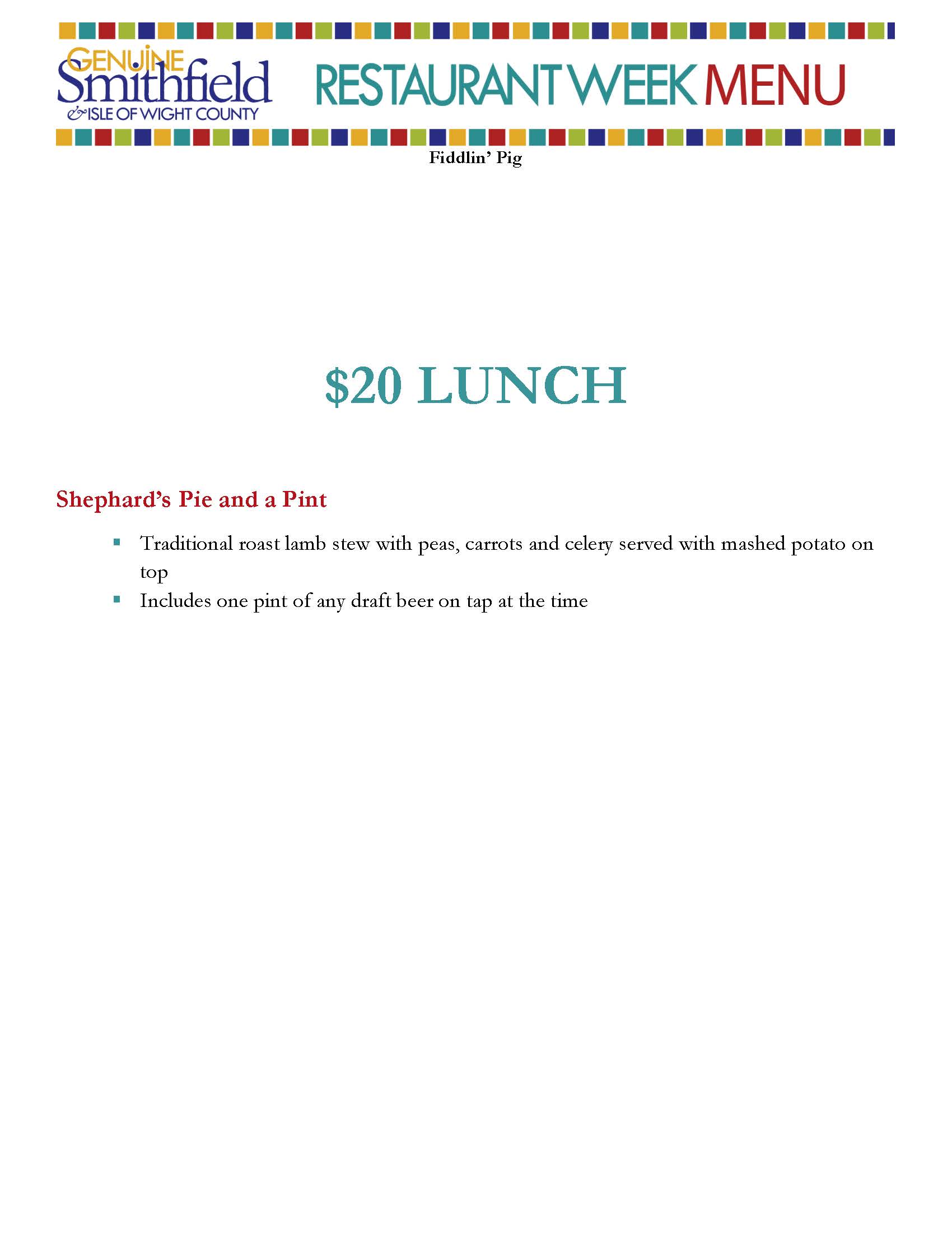 Restaurant Week 2026