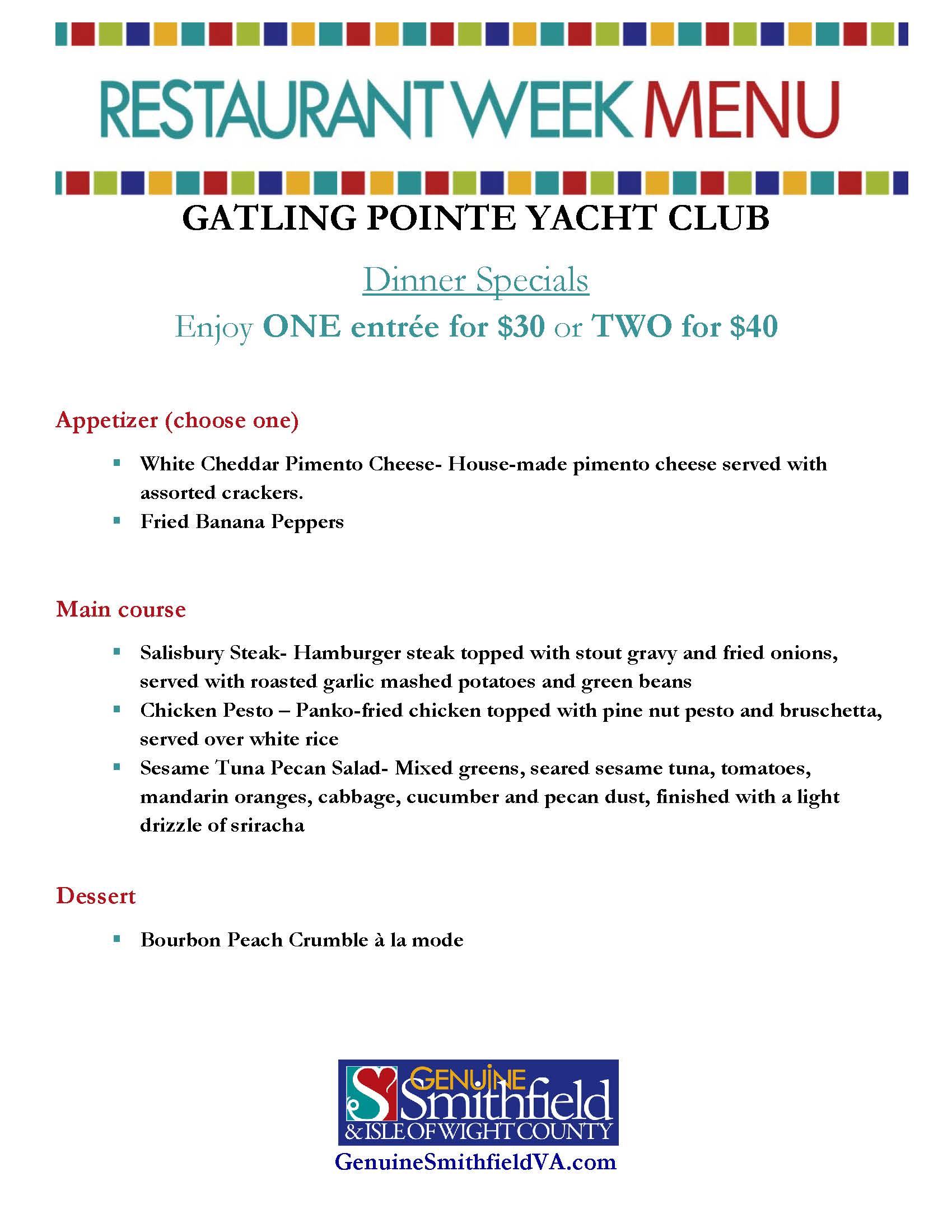 Restaurant Week 2026