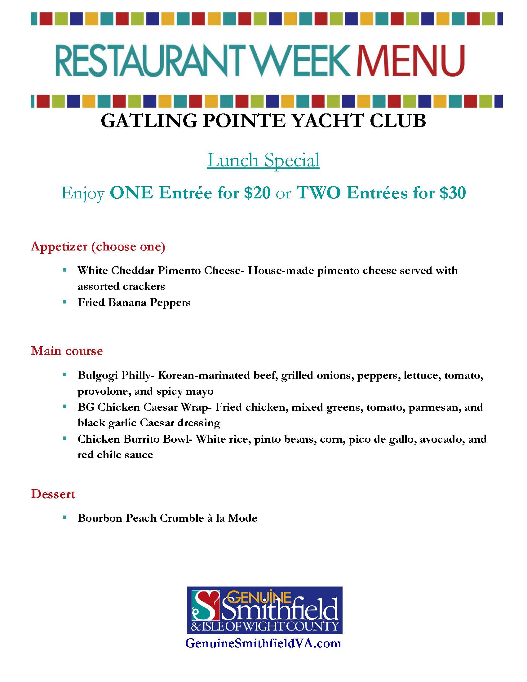 Restaurant Week 2026