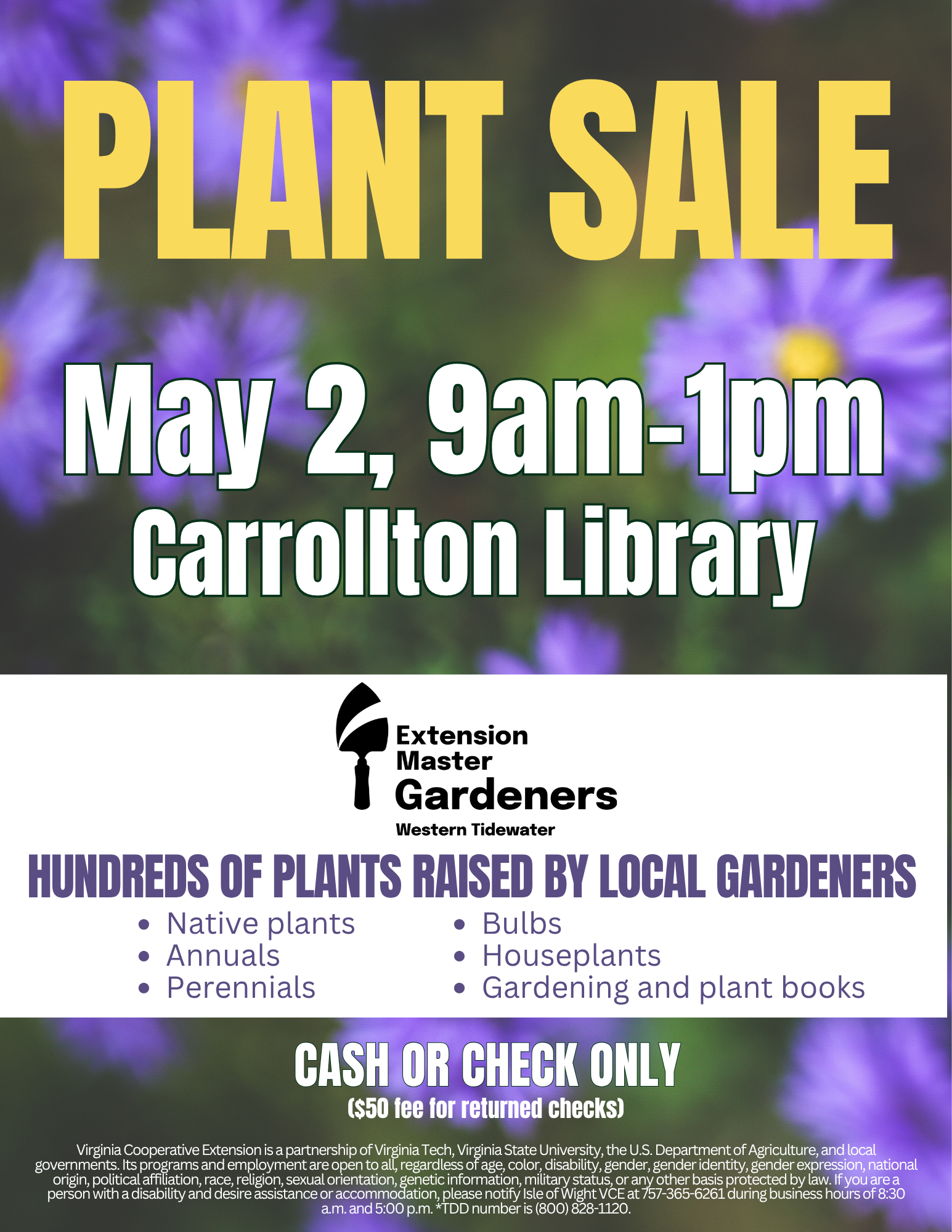 Master Gardeners Plant Sale