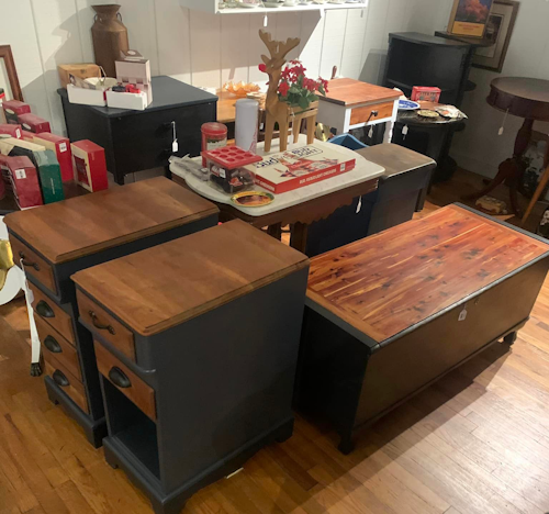 Buckaroo Furniture and Vintage Finds Located in Hamtown Mercantile