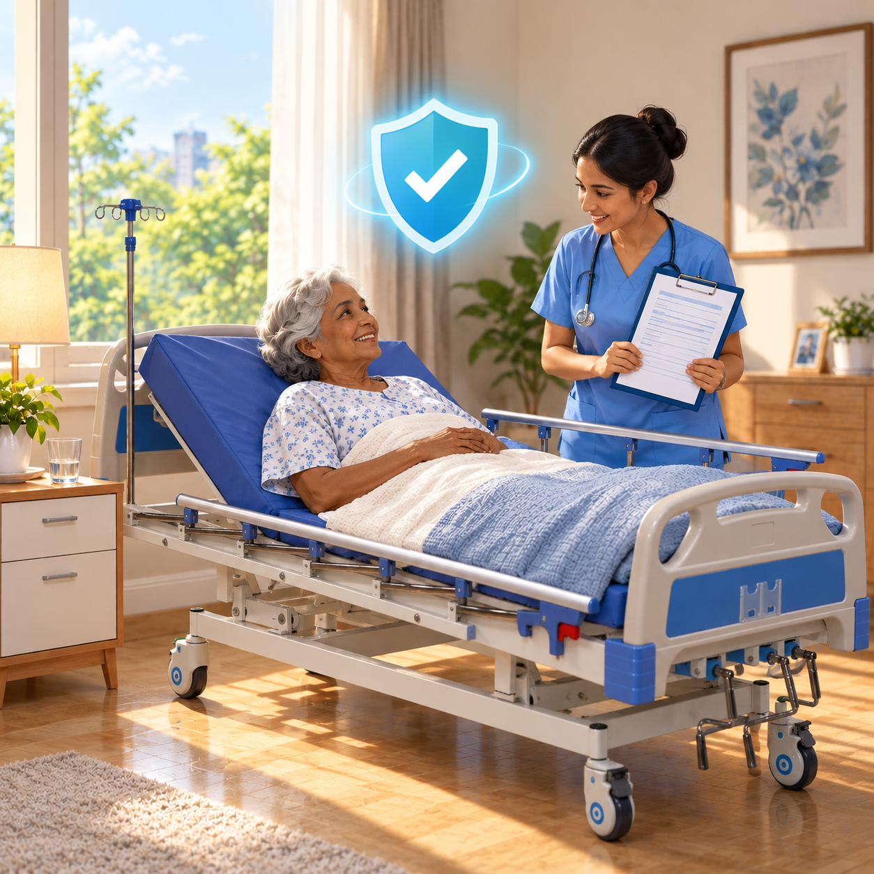 Can I claim insurance for a hospital bed purchased for home use?