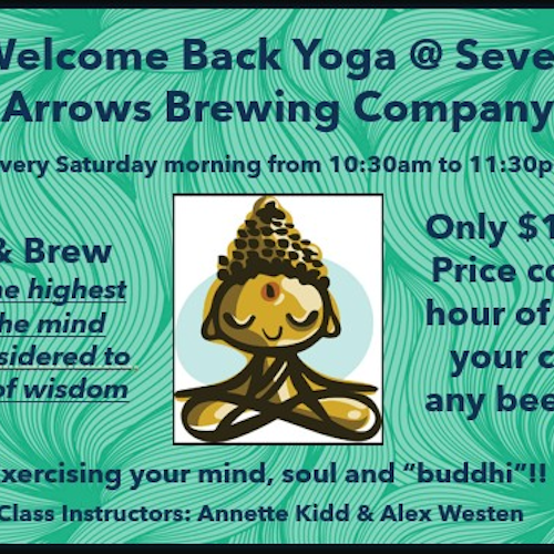 Yoga Class with Buddhi and Brew